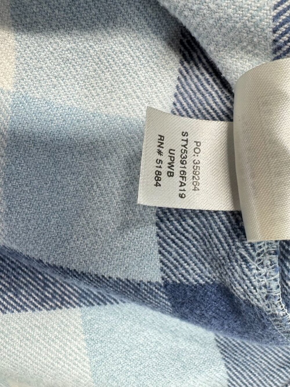 Patagonia Organic Cotton Flannel Button Down Shirt Women’s Small Blue Plaid - Picture 4 of 12